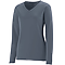 LADIES L/S WICKING SHIRT Front Angle Left